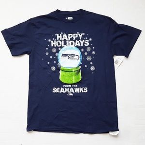 NFL Team Apparel Seattle Seahawks T-shirt Tee Blue